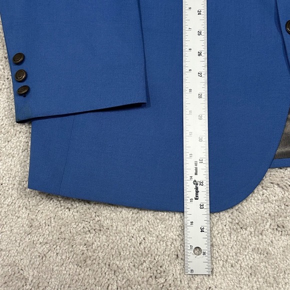 VTG Christian Dior Le Connaisseur Blue Blazer 46L Made in USA Business - Picture 4 of 14